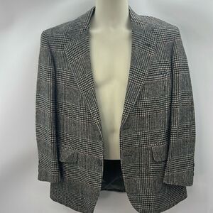 John Alexander vintage pure wool houndstooth blazer